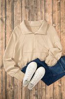 Half Zip Long Sleeve Sweatshirt