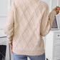 Geometric Round Neck Long Sleeve Sweater