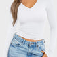 V-Neck Long Sleeve T-Shirt