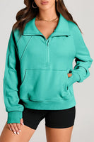 Half Zip Long Sleeve Sweatshirt